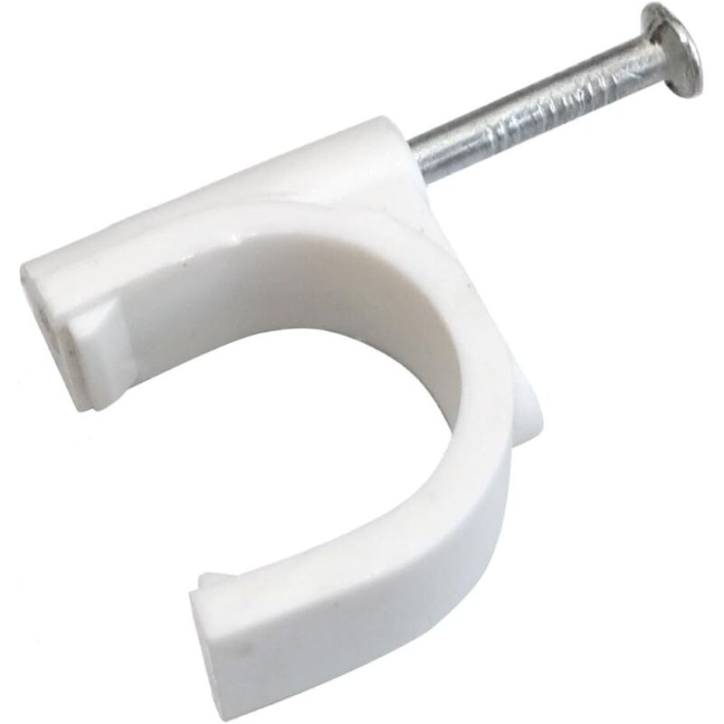 100 Kabelbinder Mit Nagelbefestigung, 20 Mm