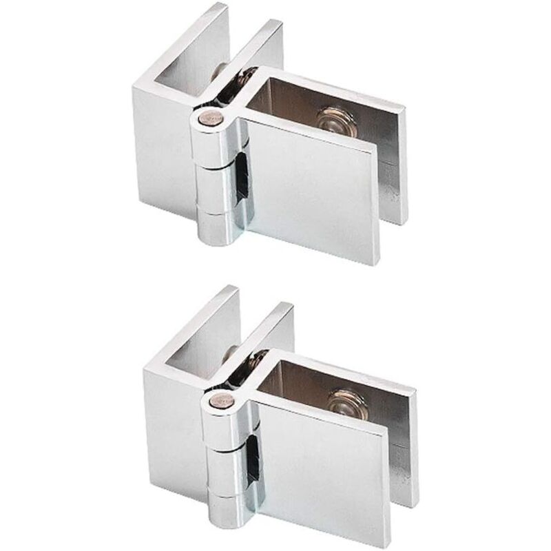 2 Stück 90-grad-glastürklammer, Rahmenlose Glas-scharnierklemme Für Glasstärke 5mm - 8mm