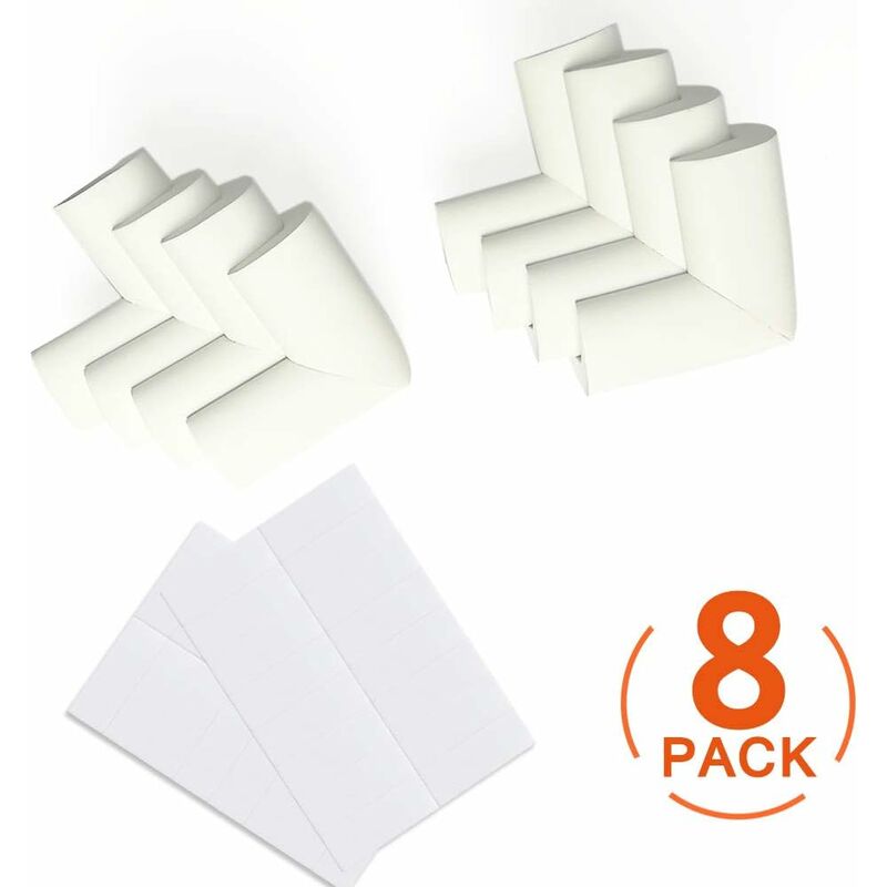 [8er Set] Weiche Schaumstoff-eckenschutz Für Tische, Kindersicherheit, Gerade Kanten, Stoßdämpfender Kantenschutz Mit Starken Klebestreifen Für Tische Und Alle Spitzen Möbel (geruchlos)