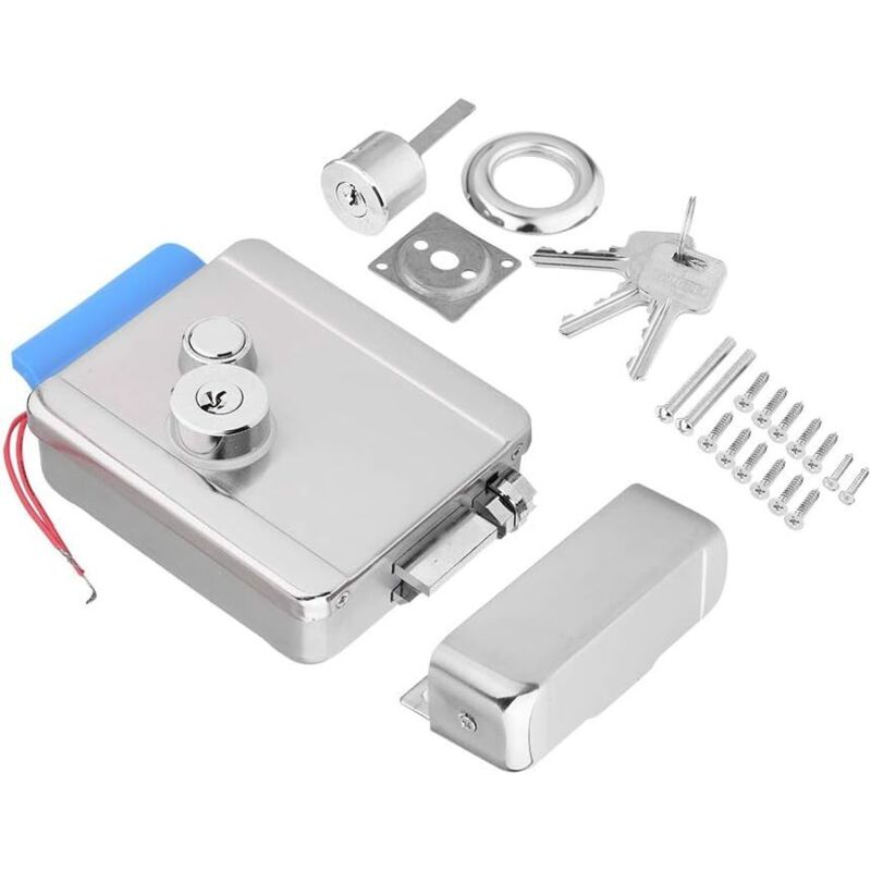 Elektronisch Gesteuertes Elektroschloss – Edelstahl – Hohe Sicherheit – Manuelle Entsperrung Mit Schlüssel – Einfache Installation