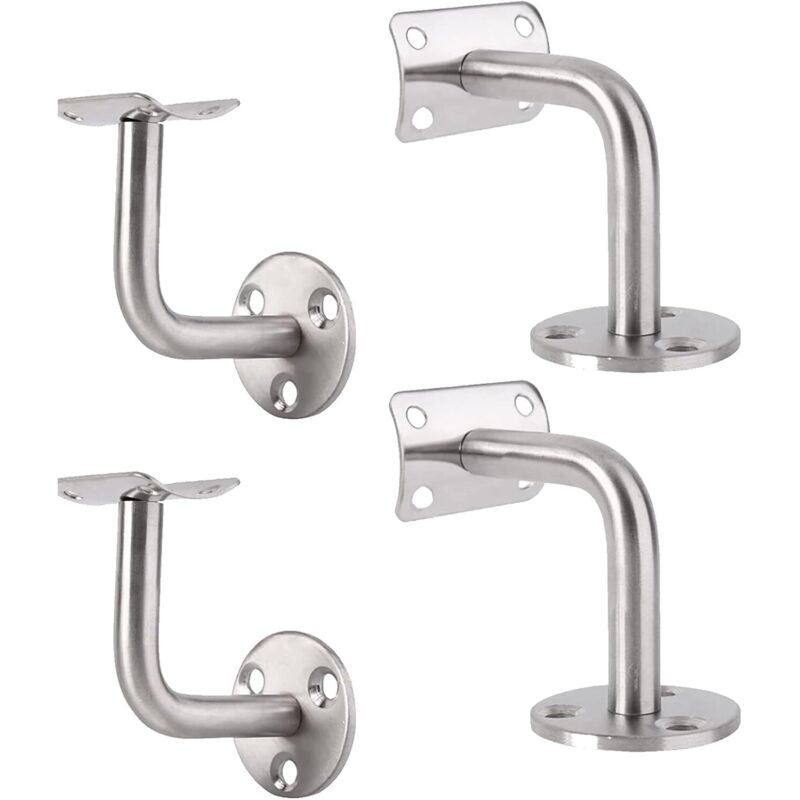 Edelstahl-halterung, Edelstahl-wandhalterung, Befestigungshalterung Für Wandstange, 90° Wandhalterung Für Geländerrohr, Für Treppengeländer In Lofts Und Innenwänden.