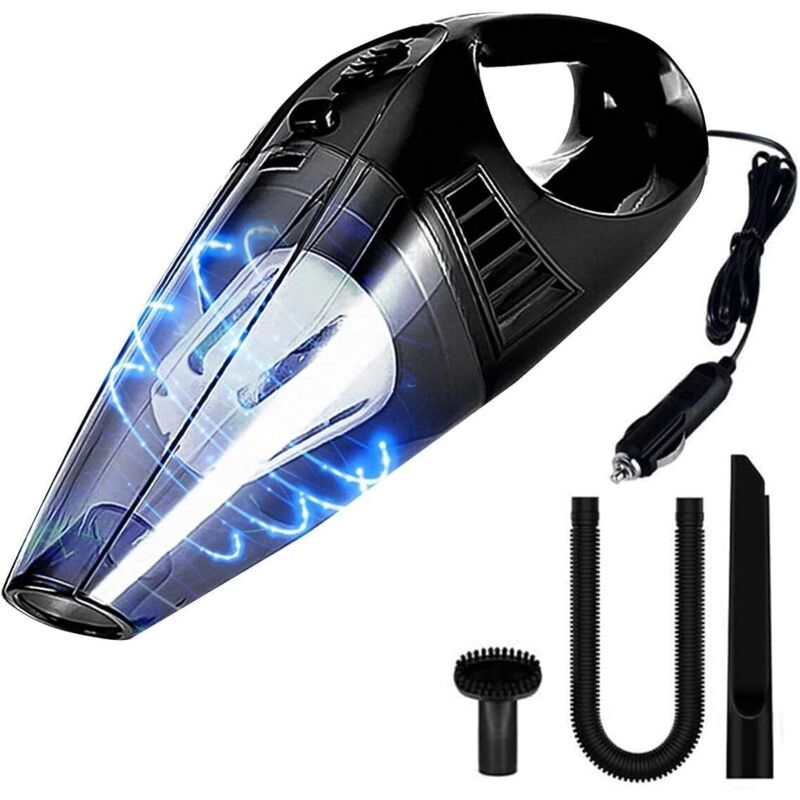 Besylruy Auto-staubsauger, Tragbarer Nass-/trockensauger Mit 120 W, Saugkraft 5 Kpa, 22.000 U/min, Nenngeschwindigkeit 3 Meter, Netzkabel