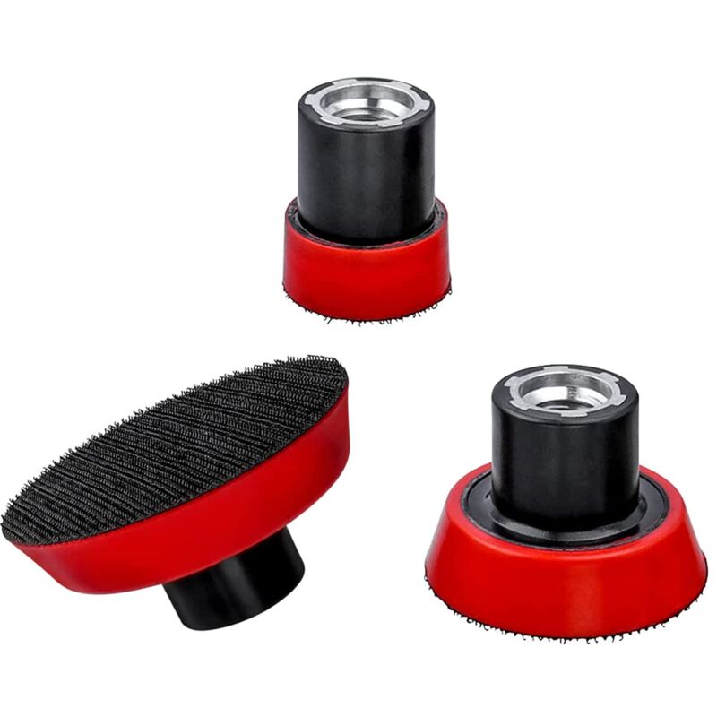 3 Stück Schleifteller 25 Mm 50 Mm 75 Mm Schleifscheiben M14 Selbstklebende Stützteller Zum Schleifen Und Polieren Für Bohrmaschine Und Winkelschleifer