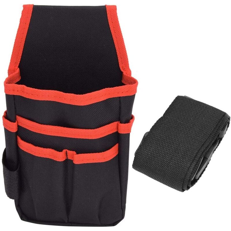 Werkzeuggürtel, Tragbare Multifunktionale Oxford-gewebe-tasche, Ideal Für Bergsteigen, Camping Und Outdoor-aktivitäten, Mit Gürtel (rote Kanten Mit Gürtel)