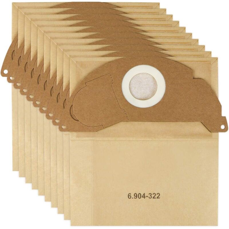 Packung Mit 10 Staubsaugerbeuteln Karcher 6.904-322.0