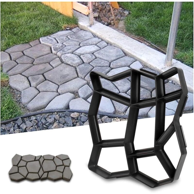 Betonform Gehwegform Kunststoffschalung Betonformen Platten Für Den Garten 42,5 X 42,5 X 4 Cm