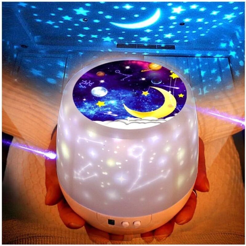 Musikprojektor-lampe Für Kinder, Drehende Sternlampen Für Das Kinderzimmer