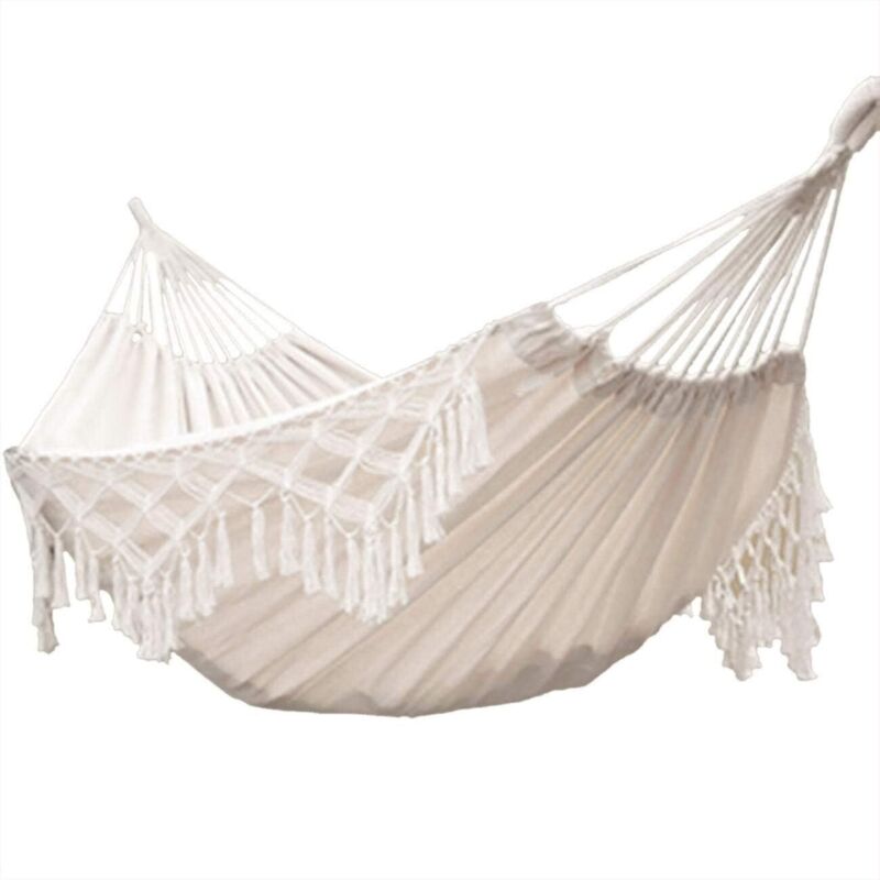 Weiche Baumwoll-hängematte Mit Tragetasche, Ideal Für Garten, Veranda, Reisen Und Camping (21,5 M)