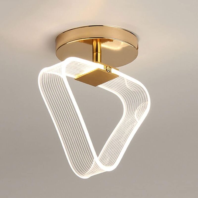 Acryl-deckenleuchte Für Flur, 10-w-led-deckenleuchte, Mini 5,5-zoll-oberflächenmontage-leuchte, Ideal Für Eingang, Veranda, Warmweißes Licht