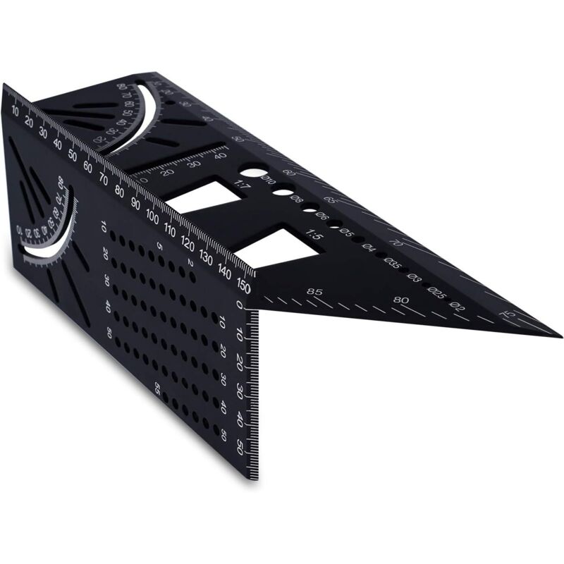 3d-winkelmesser - Winkelmarkierung Von 45° Bis 90°, Universales Multifunktionslineal Für Die Bearbeitung Von Werkzeugen Aus Aluminiumlegierung