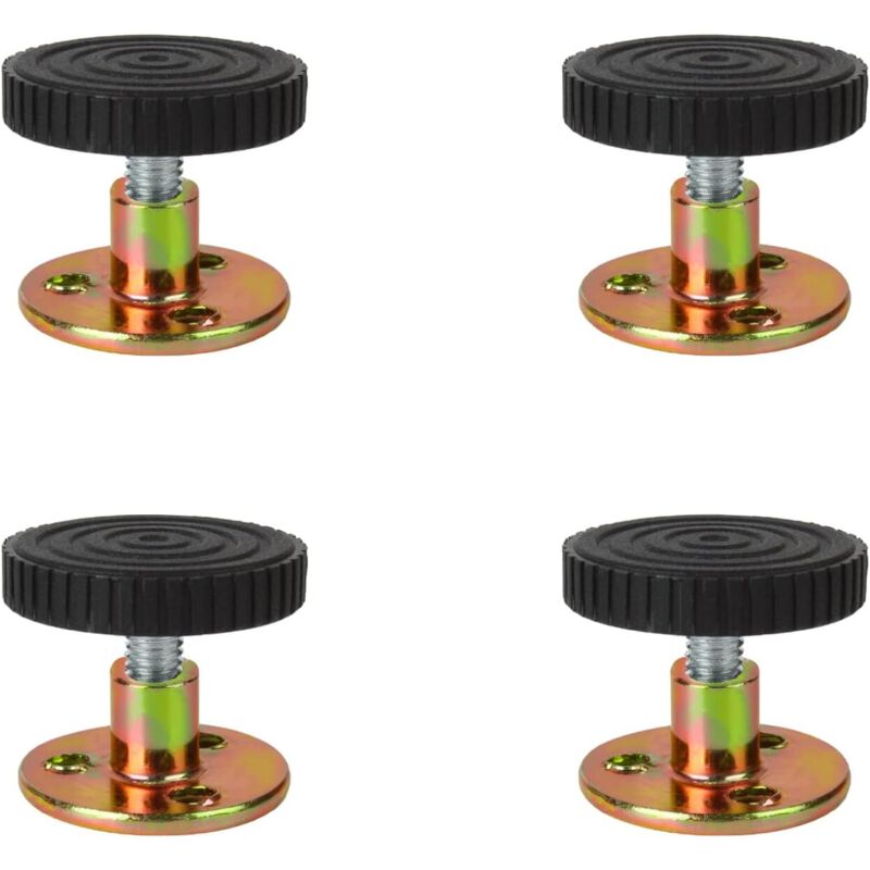 Antivibrations-stabilisator Für Bett/sofa, Nachttischbefestigungen, Farbe Schwarz, 4 Stück (33-40 Mm)