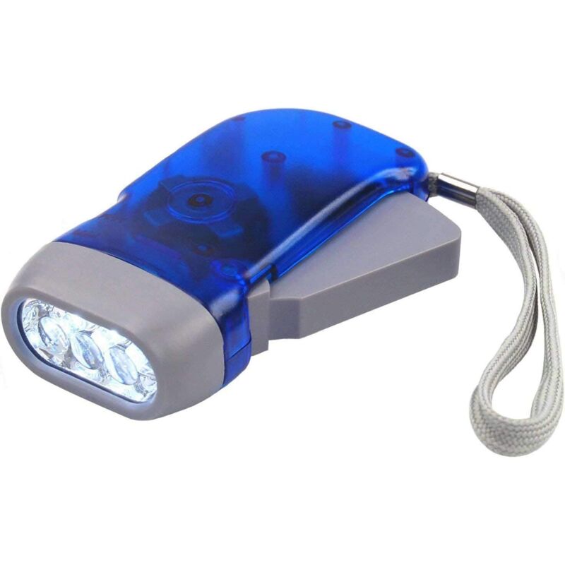 Manuelle Drucktaschenlampe - Gartenaccessoires - 3-led-dynamo-taschenlampe Für Camping, Wandern, Herbst Und Survival - Keine Batterien Erforderlich, Umweltfreundlich Und Wiederaufladbar.