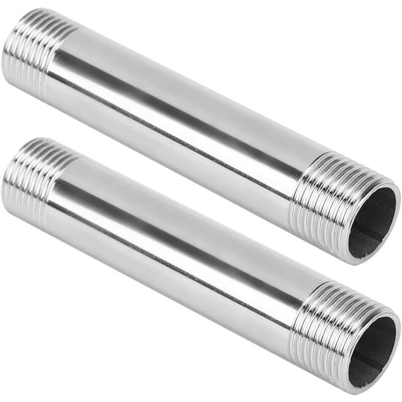Edelstahlrohrverschraubungen, Gleicher Durchmesser, Gewindenippel Für Gusseiserne Rohre, Sanitärarmaturen, 100 Mm (außengewinde G1/2)