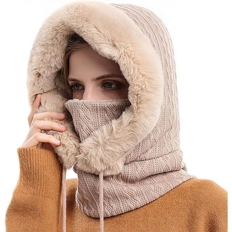 Multifunktionale Balaclava-mütze Für Damen, Sturmhaube, Gesichtsmaske, Warme, Winddichte Polarfleece-maske Für Winter, Skifahren, Outdoor, Motorrad, Bergsteigen, Camping Und Wandern