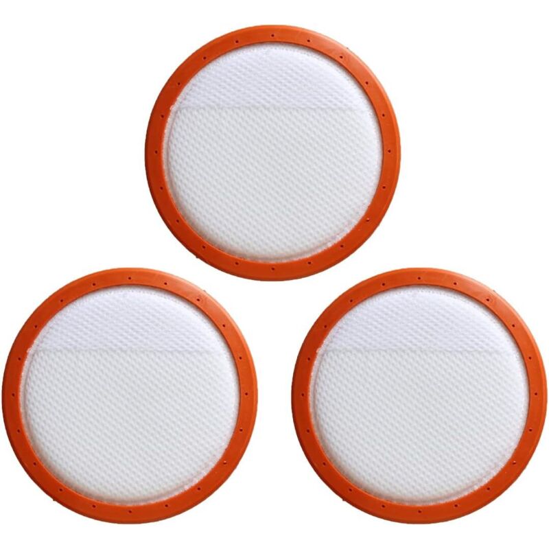 Set Mit 3 Staubsaugerfiltern, Runde Hepa-filterelemente Aus Waschbarer Baumwolle Für Midea-staubsauger Der Modelle C3-l148b, C3-l143b Und Vc14a1-vc, 130 Mm