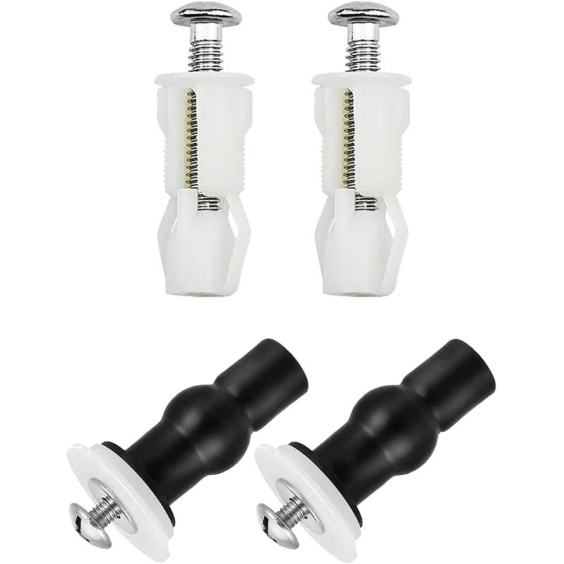 4er-set Wc-sitz-befestigungen – Edelstahl 304 Und Nylon – Rostbeständig – Kompatibel Mit Standard-wc-sitzen