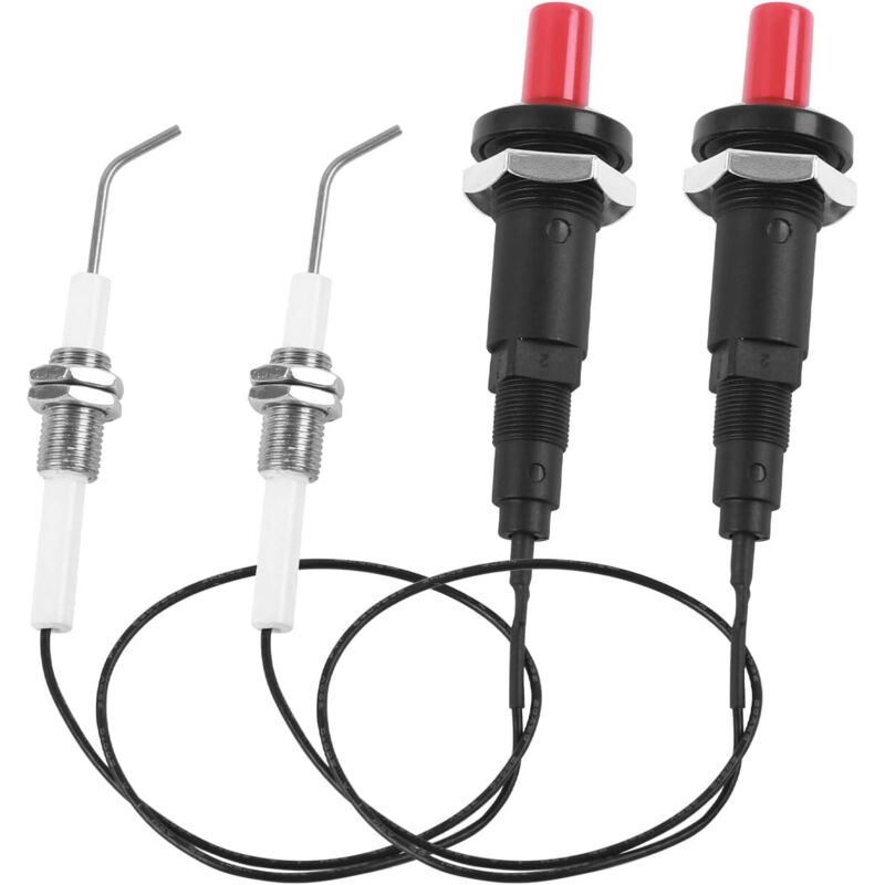 2er-set Piezoelektrische Feuerzeuge, Gasanzünder, Piezoelektrische Zündnadel, Piezo-zündung, Piezo-zündung, Piezo-zündung, Zündung Für Gasgrill, Drehspieß, Gasheizung.