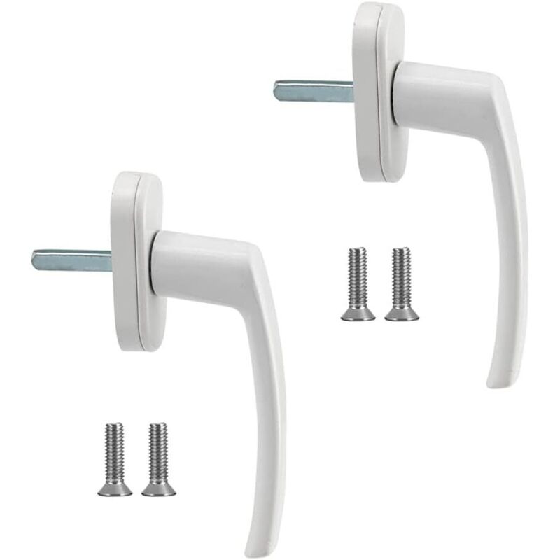 Fenstergriff Aus Massivem Aluminium, 2 Stück – Kompatibel Mit Standardfenstern – Einfache Installation Mit Mitgelieferten Schrauben – Länge 140 Mm