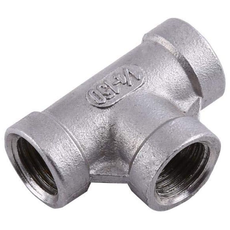 Schnellkupplung, 3-wege-t-stück Aus Edelstahl Für Schlauch, 1/4" Npt, 2 Stück (dn8)