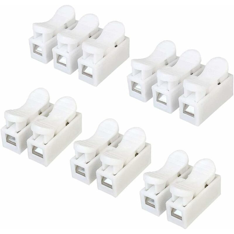 62-teiliges Set Mit Federklemmen, Schnelle Federdrahtverbinder, Selbstzentrierende Schnellklemmen, Drückbare Schnelle Kabelverbinder, Klemmen Für Drahtverbinder (ch2 / Ch3)