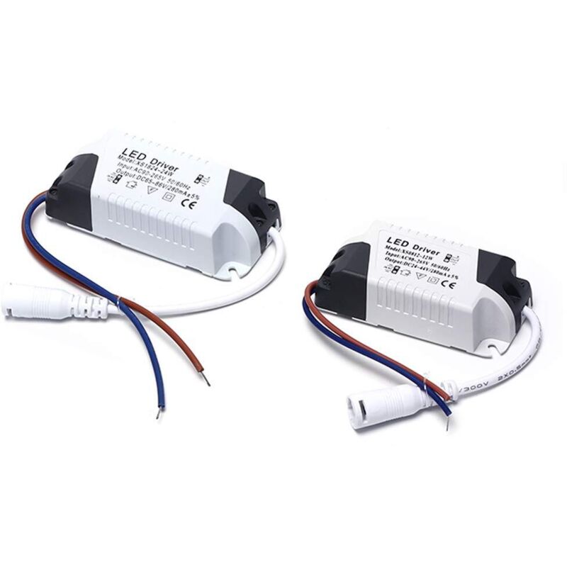 2x Led-treiber, 24-36w, Transformator Für Led-deckenleuchte, Netzteil Für Led-panel, Dc-stecker Für Led-deckenleuchte (24-36w)