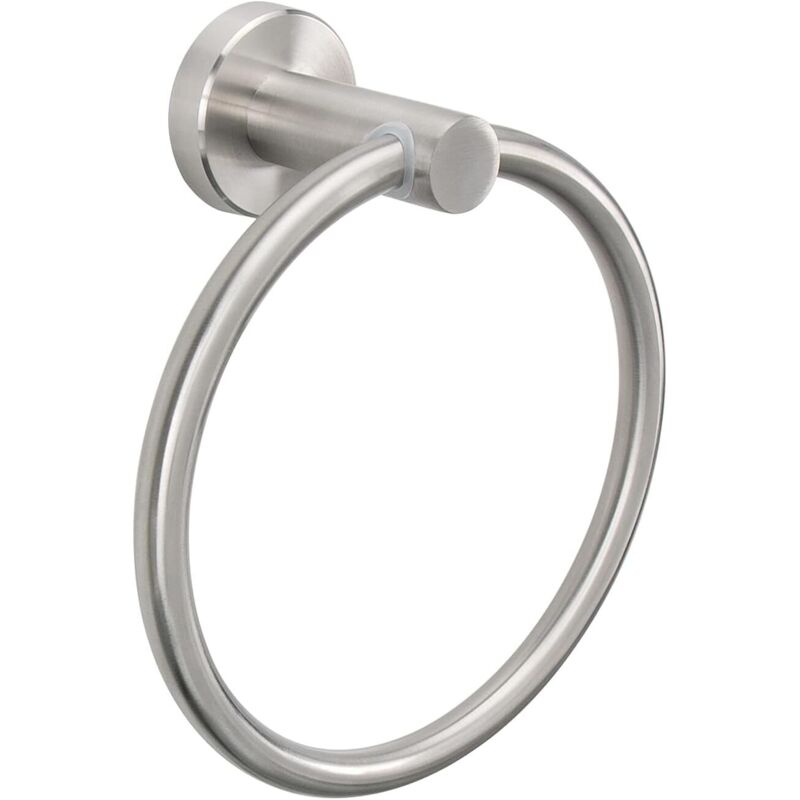 Handtuchring Aus Edelstahl Für Das Badezimmer, Moderner Runder Wandhalter (gebürstetes Nickel, 1 Stück)