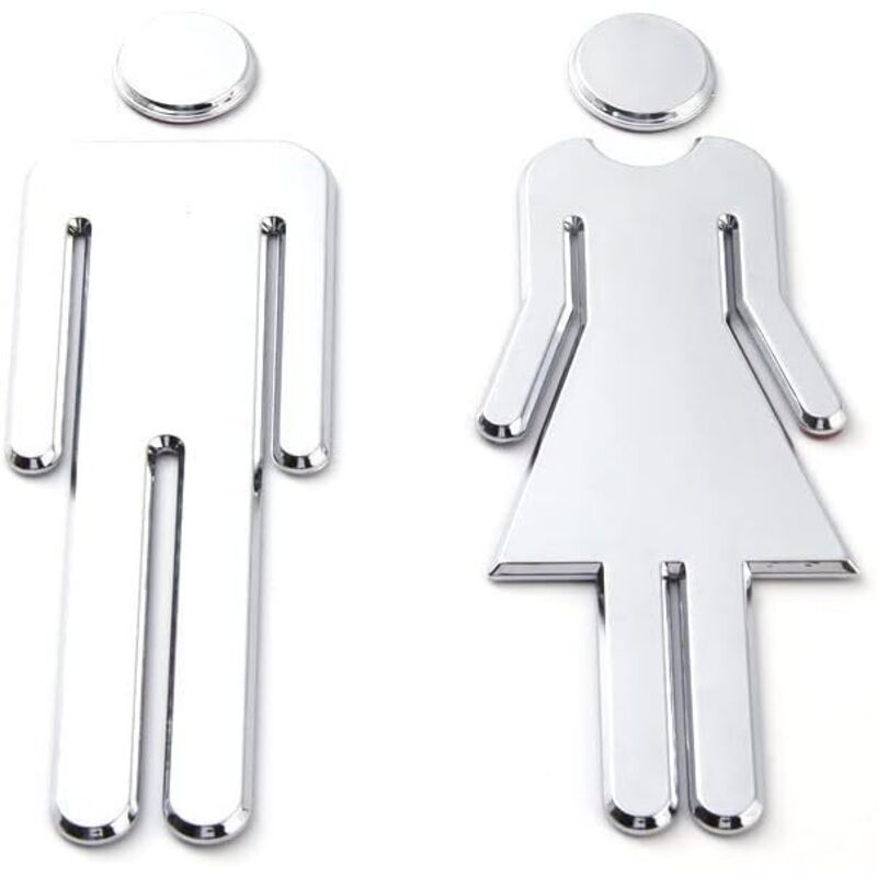 Toilettenschild Für Damen Und Herren, Wc-schild, Wc-symbole Männer Frauen, Toilettenschild Für Tür, Wc-plakette Mann Frau, Badezimmerschild