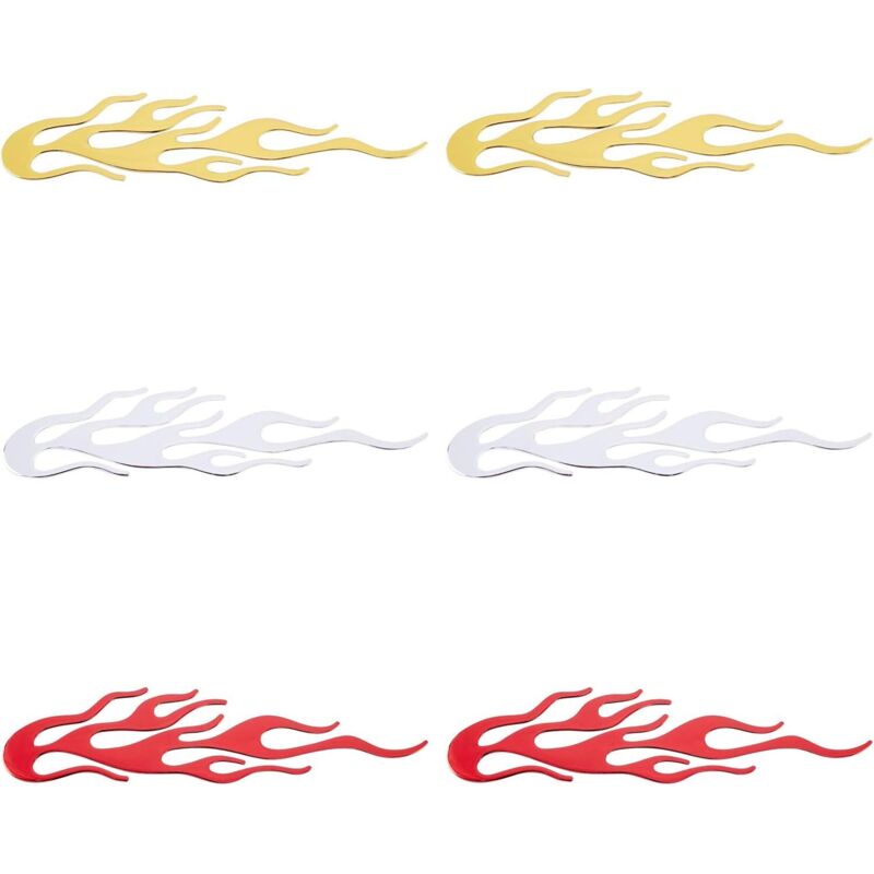 Selbstklebende Pvc-aufkleber, 200x50 Mm, 3 Farben, Mit Flammenmotiv, Ideal Für Autos, Lkw, Suvs, Motorräder, Fenster, Laptops, Gepäck, Skateboards Und Fahrräder.