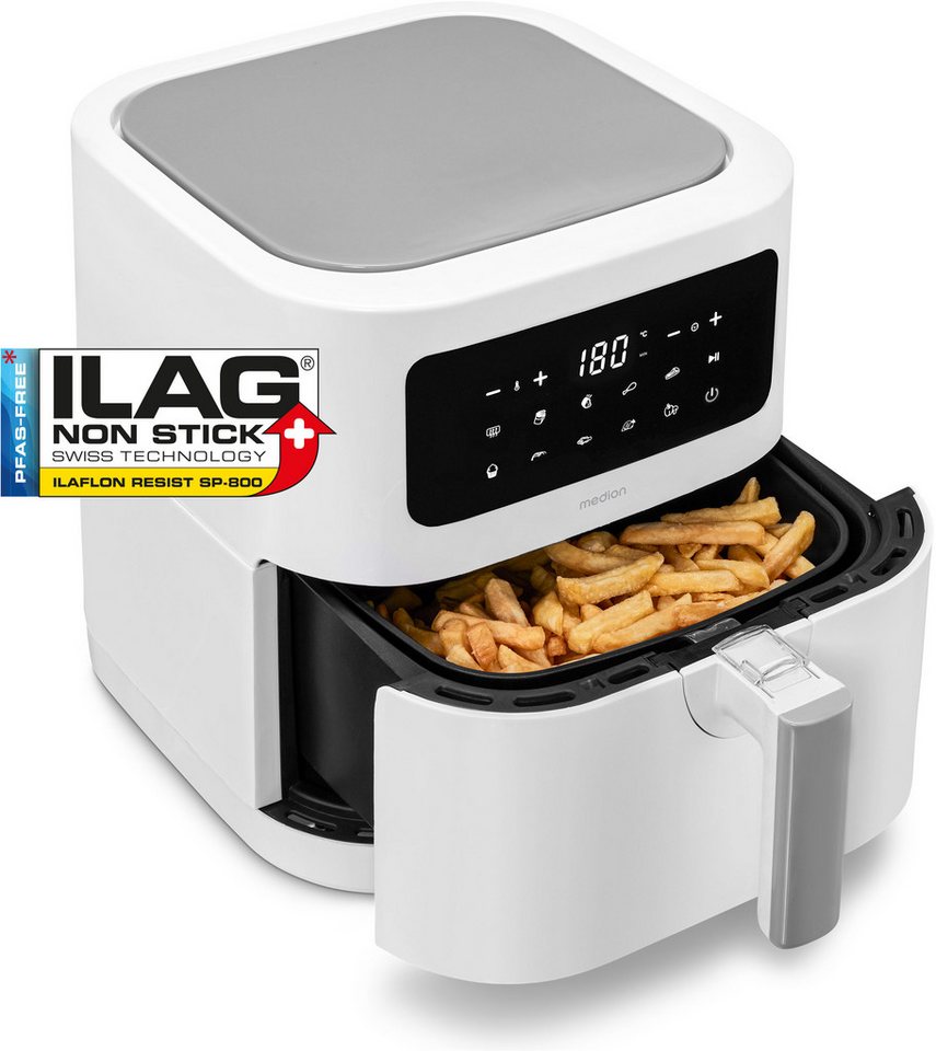 Medion® Heißluftfritteuse MD11740 E40 XL, 2000 W, digitales Bedienfeld, 9 Automatikprogramme Bild 3