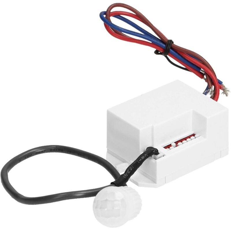 Mini-bewegungsmelder Mit Led, 140 Grad Erfassungswinkel, Kompatibel Mit Ac 110v-240v Stromversorgung, Mit Dämmerungssensor Und Timer.