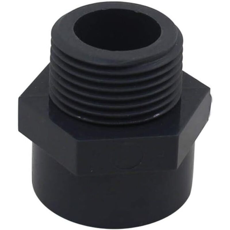 Pvc-außengewindeadapter 20mm, Schraubanschluss Für Pool, Mischverbinder Pvc, Gewindemuffe Pvc, Dn15, 2 Stück (innendurchmesser 20mm - 1/2" Gewinde)