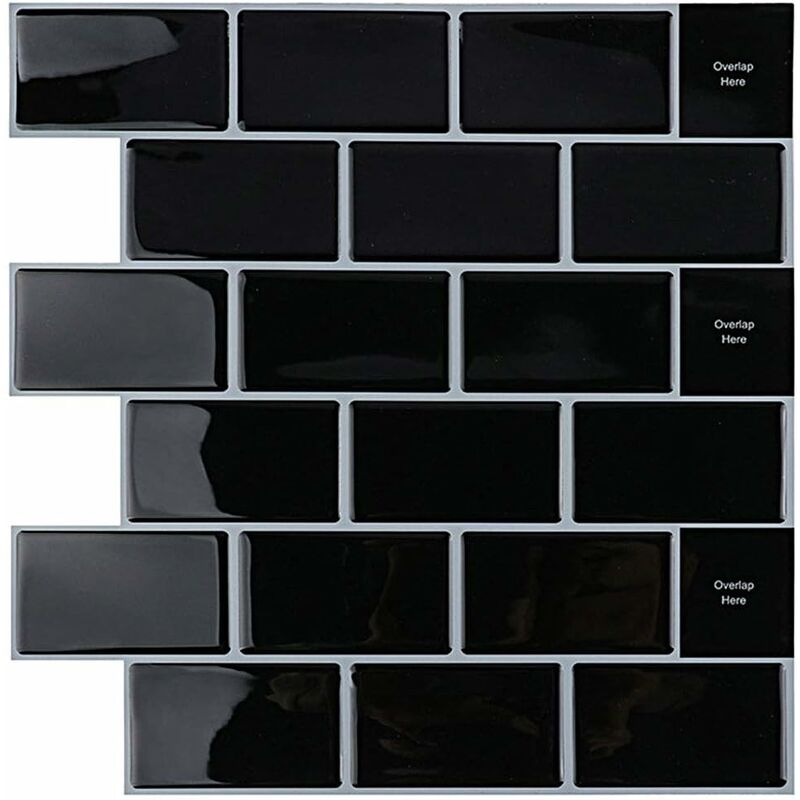 Selbstklebende Vinyl-wandfliesen, Wasserdicht, 30,5 X 30,5 Cm – 4er-pack – Kristalleffekt Für Küche Und Bad