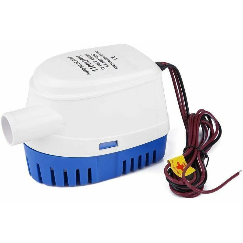 Bilgepumpe Bateau-1100gph 12v Marine Automatische Tauchbilgepumpe Mit Vollautomatischem Schwimmerschalter, 14,5x10,3x8,3 Cm