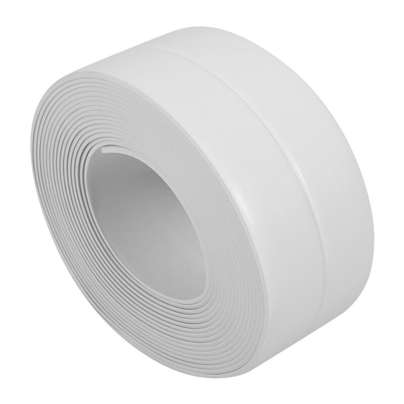 3,2 M Dichtungsband Weiß/grau/braun, Faltbares Pvc-dichtband - Wasserdicht, Schimmel- Und Ölbeständig - Selbstklebendes Abdichtband Für Die Küche (weiß)