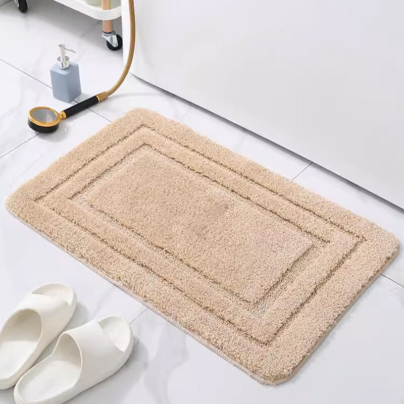 Badematte, 50 Cm X 80 Cm, Rutschfest, Flauschig, Khaki.