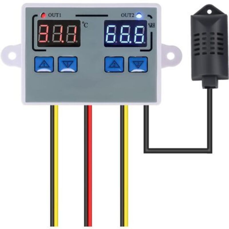 Thermostat, Digitaler Ausgangstemperatur- Und Feuchtigkeitsregler, Kühlschrankthermostat, Hygrostat 10a, Direkte Steuerung Von Luftfeuchtigkeit Und Thermometer (ac 110v-ac 220v)