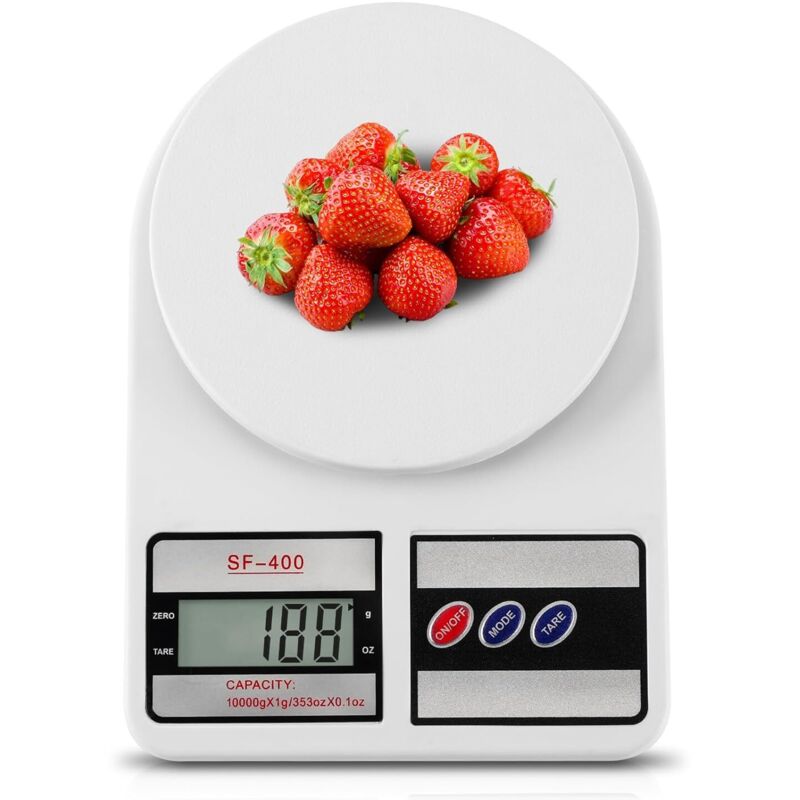 Elektronische Küchenwaage Aus Edelstahl, Maximale Wägekapazität 10 Kg, Austauschbare Batterien Very Baking