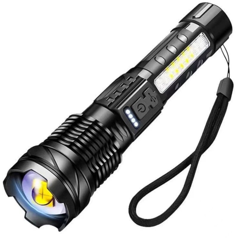 Hochleistungs-weiße Laser-taschenlampe, Ideal Für Die Nachtangeln Im Freien, Mit Langlebigem Akku, Wiederaufladbar Und Ausziehbar