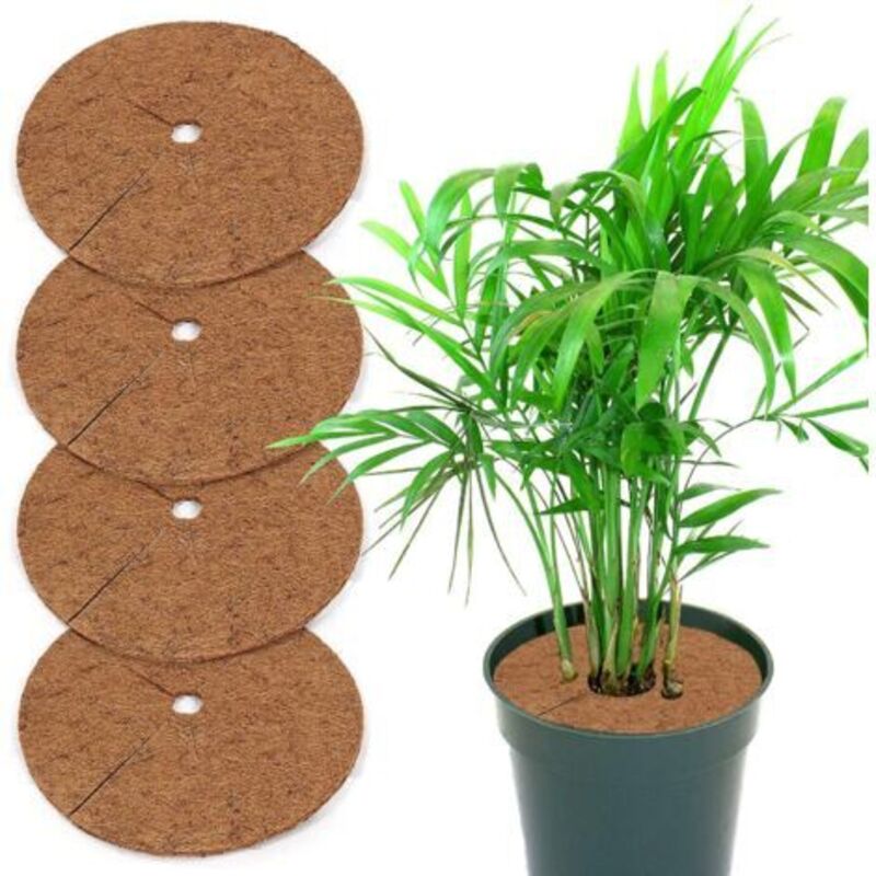 5 Stück Pflanzenschutz Für Topfpflanzen, Unkrautschutz Aus Kokosfaser, 20 Cm