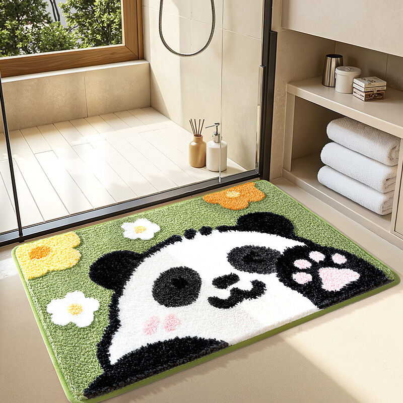 Niedlicher Panda-rutschfester Teppich, 45×70 Cm