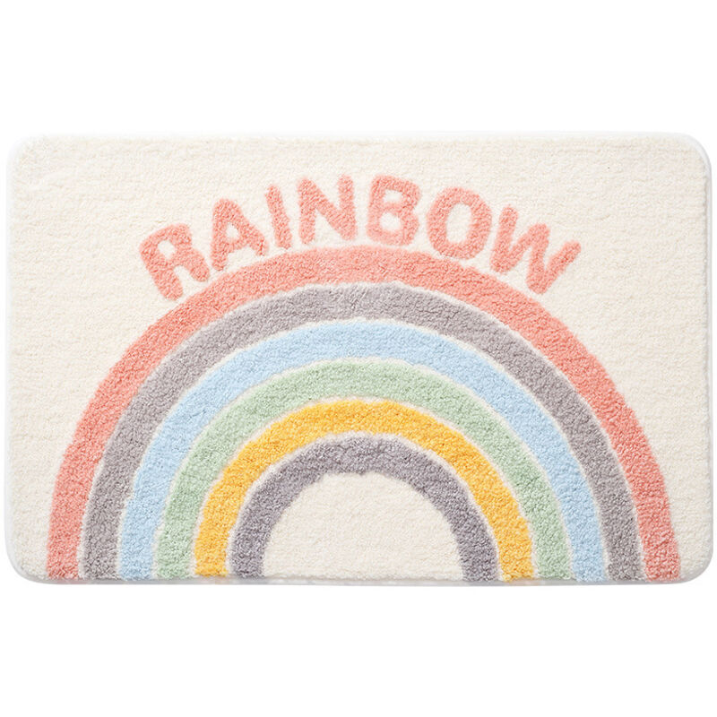 Regenbogen-badematte, Rutschfest Und Dekorativ —