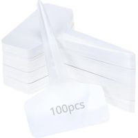 100er Set Pflanzenetiketten, 6 X 10 Cm, Kunststoff-gartenetiketten Für Gemüse, Sämlinge Und Blumen, Typ T