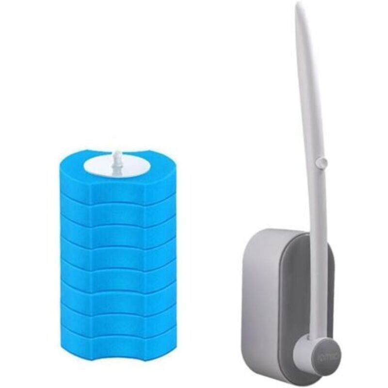Wand-toilettenbürste Plastik-wc-bürste Mit Halterung Einweg-ersatz-toilettenbürste Für Die Badezimmerreinigung