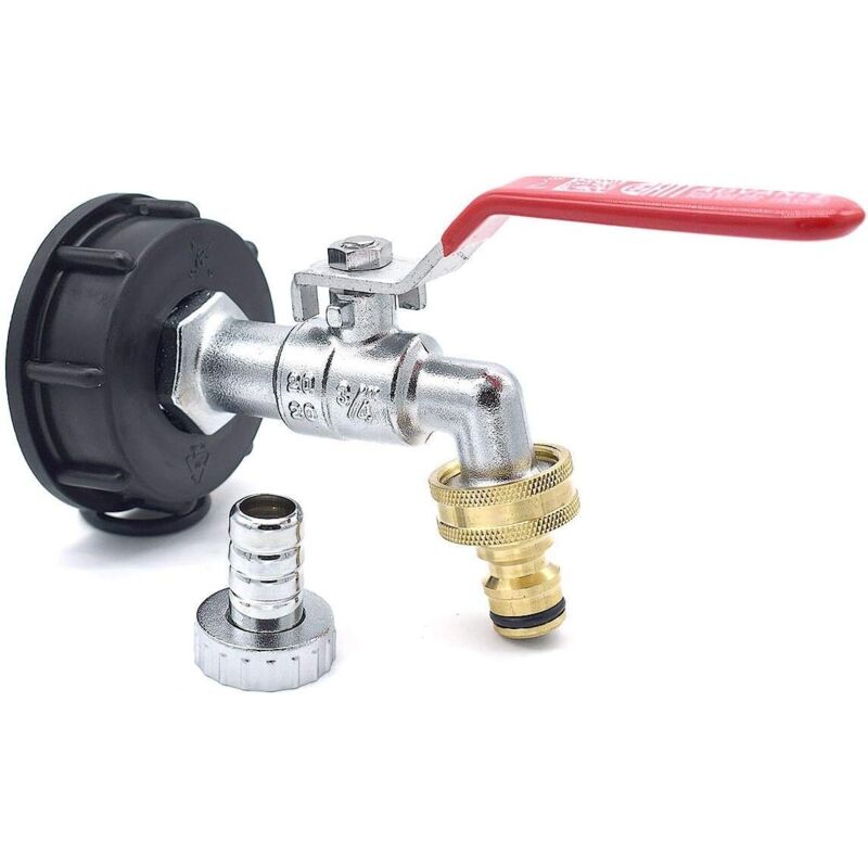 Kugelventil, Außengewinde 3/4 Zoll Gasgewinde, Ausgang 3/4'', Gerilltes Außenende 15mm