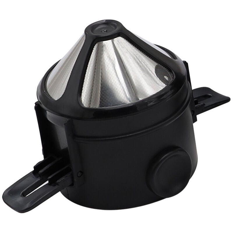 Wiederverwendbarer Kaffeefilter, Tragbarer Edelstahl-dripper Ohne Papierfilter, Permanenter Filter Für 1 Bis 2 Tassen, Für Zuhause, Büro Und Reisen