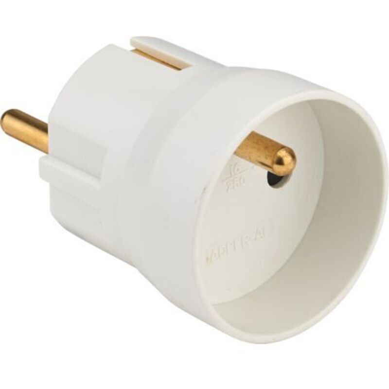 Debflex - Adapter Eingang Frankreich Ausgang Deutschland 2p+t 10/16a Weiss - 701100