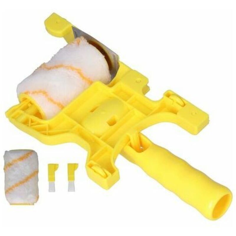 Walzenpinsel Für Saubere Farbkanten, Multifunktionaler Handwalzenpinsel Für Präzise Schnitte, 1 Set Mit 5 Teilen Für Die Decken- Und Wandmalerei Zu Hause