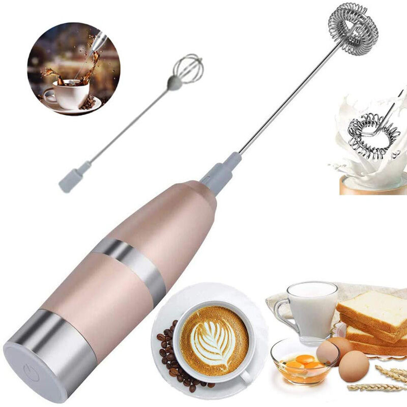 Eierschläger, Stabmixer, Widerstandsfähiger Getränkemixer Mit Doppeltem Elektrischem Milchaufschäumer Und Spiralschneebesen.