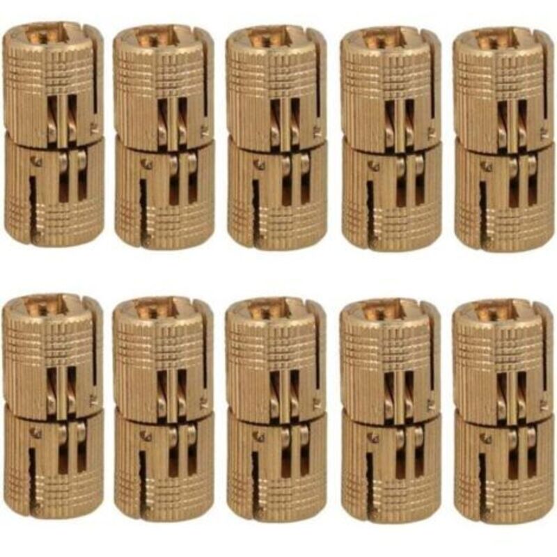 10 Stück Zylindrische Messingscharniere, Verdeckte Unsichtbare Tonne-scharniere Für Diy Holztüren, Schränke Und Wohnwagen, 10 Mm