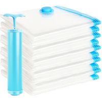 9er-pack Vakuumbeutel Für Bettdecken, Bettwäsche, Wiederverwendbare Platzsparende Beutel, Extra Große Vakuum-aufbewahrungsbeutel Für Bettdecken, Kleidung, Matratzen, Kissen, Mäntel